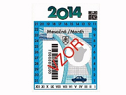 pegatina peaje autopistas eslovaquia